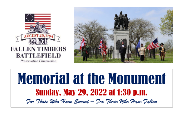 Memorial at the Monument event flyer